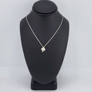 Brand New Sterling Silver 925 Spade Design Necklace